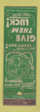 Matchbook Cover - Four Leaf Clover Key Chain Alan Products New York City WEAR