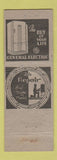 Matchbook Cover - Kenney's Radio Pulaski NY Myers Pumps GE Refrigerators