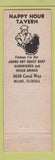 Matchbook Cover - Harold Jensen Wine Liquor Miami FL Happy Hour Tavern