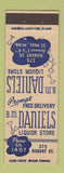 Matchbook Cover - BM Daniels Liquor Store St Paul MN