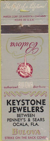 Matchbook Cover - Bulova Watches Ocala FL