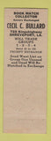 Matchbook Cover - Cecil Bullard Match Collector Shreveport LA Pelican State