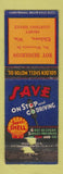 Matchbook Cover - Shell oil gas Roy Henderson Elkhorn WI POOR