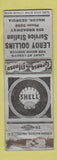 Matchbook Cover - Shell oil gas Leroy Collins Macon GA WORN