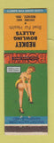 Matchbook Cover - Redkey Bowling IN low phone # pinup