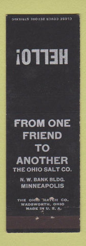Matchbook Cover - Ohio Walt Company Minneapolis MN