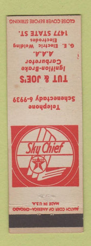 Matchbook Cover - Texaco oil gas Schenectady NY