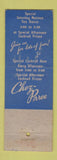 Matchbook Cover - Chez Paree Denver Colorado restaurant WEAR