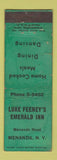 Matchbook Cover - Luke Feeney's Emerald Inn Menands NY WORN