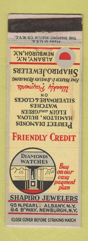 Matchbook Cover - Shapiro Jewelers Albany Newburgh NY