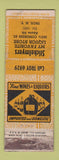 Matchbook Cover - Stickelmyers Liquor Store Troy NY ADVANCE WORN