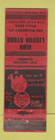 Matchbook Cover - Bib Liquor Store Devil WEAR