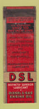 Matchbook Cover - Diesel & Gas Engine Oil Davis Howland Rochester NY WORN