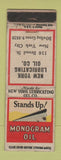 Matchbook Cover - Monogram Oil New York City WEAR