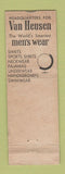 Matchbook Cover - Van Heusen Men's Clothes Briggs' Valdosta GA