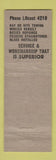 Matchbook Cover - Superior Body and Painting Milwaukee WI WEAR