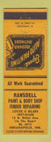 Matchbook Cover - Ransdell Paint Body Shop Indianapolis IN