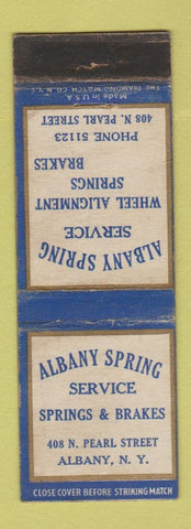 Matchbook Cover - Albany Spring Service NY