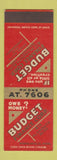 Matchbook Cover - Budget Finance Corp Minneapolis MN SAMPLE