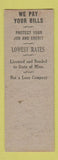 Matchbook Cover - Budget Finance Corp Minneapolis MN SAMPLE