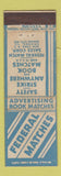 Matchbook Cover - Federal Matches WEAR