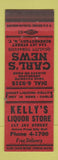 Matchbook Cover - Kelly's Liquor Carl's New Schenectady NY