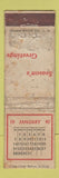 Matchbook Cover - Crown Match Christmas 1940 POOR