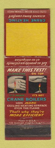 Matchbook Cover - Crane Bros Heating WEAR