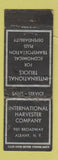 Matchbook Cover - International Harvester Trucks Albany NY POOR