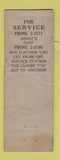 Matchbook Cover - International Harvester Trucks Albany NY POOR