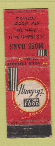 Matchbook Cover - Moss Oaks Perry GA WORN