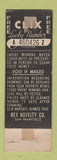 Matchbook Cover - Sinaloa San Francisco CA Mexican Restaurant CLIX