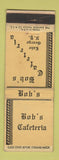 Matchbook Cover - Bob's Cafeteria Lake George NY WEAR