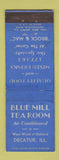 Matchbook Cover - Blue Mill Tea Room Decatur IL WEAR