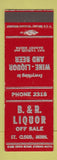 Matchbook Cover - B&R Liquor Store St Cloud MN