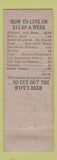 Matchbook Cover - Gartenhaus Restaurant  WEAR