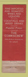 Matchbook Cover - The Corkscrew St Louis MO WEAR