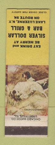 Matchbook Cover - Silver Dollar Bar and Grill Lake Luzerne NY