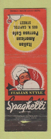 Matchbook Cover - Italian American Perruso Cafe WORN