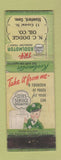 Matchbook Cover - Cities oil gas NC Dodge Stamford CT WEAR