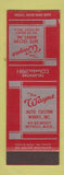 Matchbook Cover - The Wayne Auto Custom Works Detroit MI SAMPLE