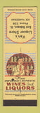 Matchbook Cover - Van's Liquor Store East Dubuque IL low phone # Joe Vanderah
