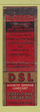 Matchbook Cover - Diesel & Gas Engine Oil Davis Howland Rochester NY WORN
