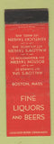 Matchbook Cover - Mallow's Boston Tavern MA Kentucky Tavern WEAR