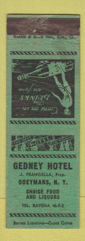 Matchbook Cover - Gedney Hotel Coeymans NY girlie WEAR