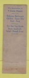 Matchbook Cover - Dempster Cafe Morton Grove IL WORN