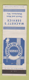 Matchbook Cover - Wackett's Standard oil gas Watertown WI
