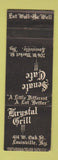 Matchbook Cover - Senate Cafe Krystal Grill Louisville KY WEAR