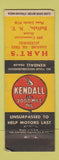 Matchbook Cover - Hart's Kendall oil gas Buffalo NY WEAR