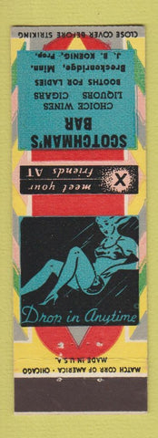Matchbook Cover - Scotchman's Bar Breckenridge MN girlie